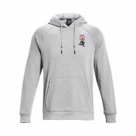 Under Armour HW Terry Rose Hooded Ανδρικη Φουτερ Γκρι