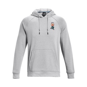 Under Armour HW Terry Rose Hooded Ανδρικη Φουτερ Γκρι