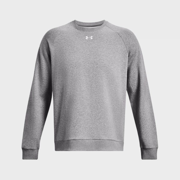 Under Armour Rival Fleece Crew Neck Ανδρικη Φουτερ Γκρι