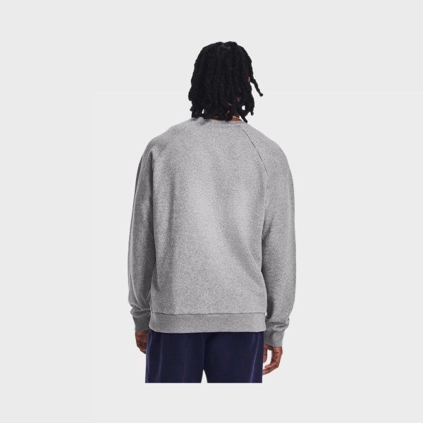 Under Armour Rival Fleece Crew Neck Ανδρικη Φουτερ Γκρι