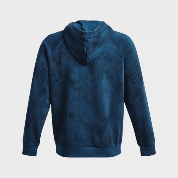 Under Armour Rival Fleece Printed Hooded Ανδρικη Φουτερ Μπλε