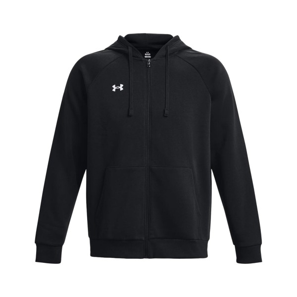 Under Armour Rival Fleece Small Logo Hooded Ανδρικη Ζακετα Μαυρη