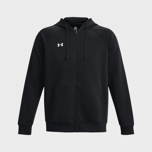 Under Armour Rival Fleece Small Logo Hooded Ανδρικη Ζακετα Μαυρη