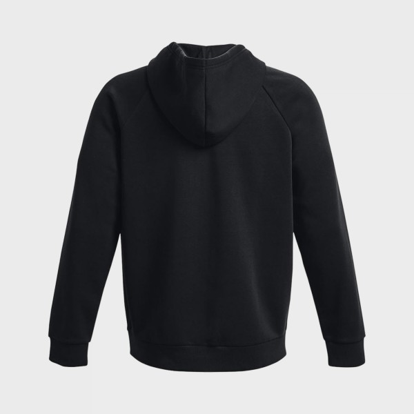 Under Armour Rival Fleece Small Logo Hooded Ανδρικη Ζακετα Μαυρη