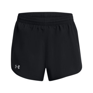 Under Armour Fly By 2 In 1 Woven Γυναικειο Σορτσακι Μαυρο