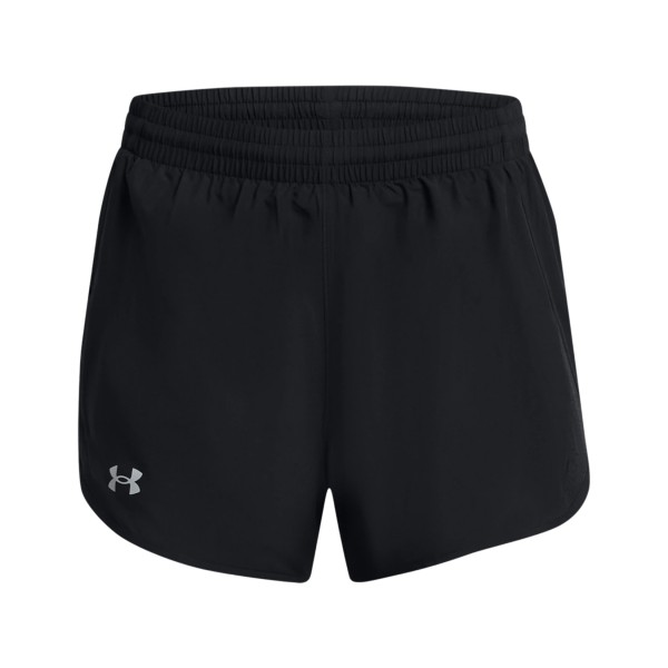 Under Armour Fly By 2 In 1 Woven Γυναικειο Σορτσακι Μαυρο