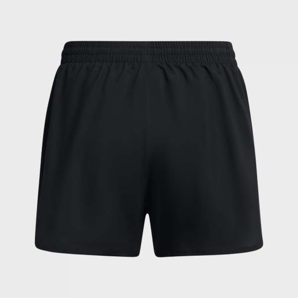 Under Armour Fly By 2 In 1 Woven Γυναικειο Σορτσακι Μαυρο
