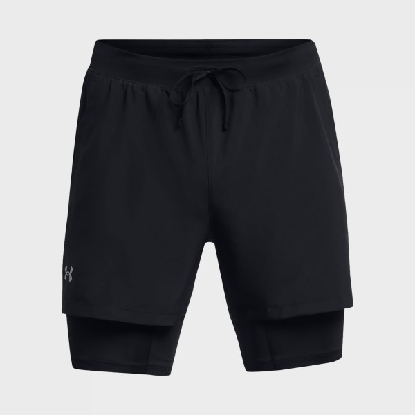 Under Armour Launch 5 Inches 2In1 Training Ανδρικο Σορτσακι Μαυρο