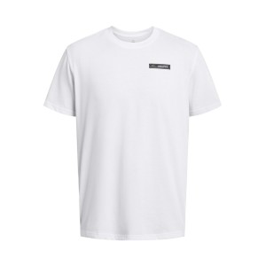 Under Armour Performance Heavyweight Label Ανδρικη Μπλουζα Λευκό