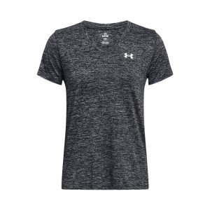 Under Armour Tech Twist V-Neck Training Γυναικεια Μπλουζα Γκρι