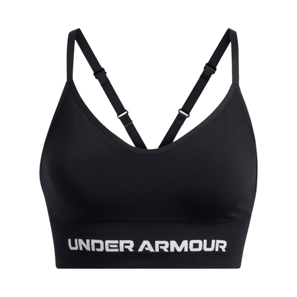 Under Armour Vanish Seamless Low Woven Γυναικειο Μπουστακι Μαυρο