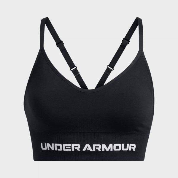 Under Armour Vanish Seamless Low Woven Γυναικειο Μπουστακι Μαυρο