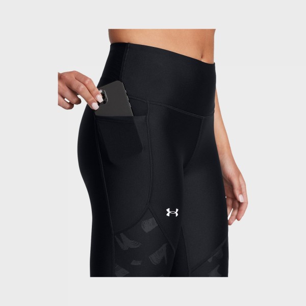 Under Armour Tech Print Panel Ankle Leg Γυναικειο Κολαν Μαυρο