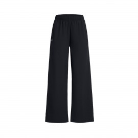 Under Armour Rival Wide Leg Light Woven Γυναικειο Παντελονι Μαυρο