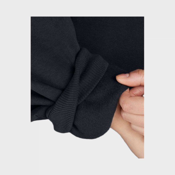 Under Armour Rival Fleece OS Crew Neck Γυναικεια Μπλουζα Μαυρη