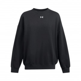 Under Armour Rival Fleece OS Crew Neck Γυναικεια Μπλουζα Μαυρη