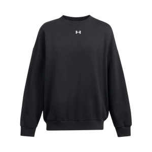 Under Armour Rival Fleece OS Crew Neck Γυναικεια Μπλουζα Μαυρη