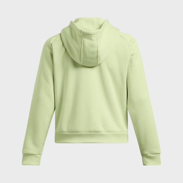 Under Armour Fleece Pro Hooded Small Logo Loose Γυναικεια Μπλουζα Πρασινη