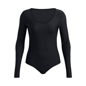 Under Armour Vanish Leotard Long Sleece Lightweight Γυναικειο Κορμακι Μαυρο