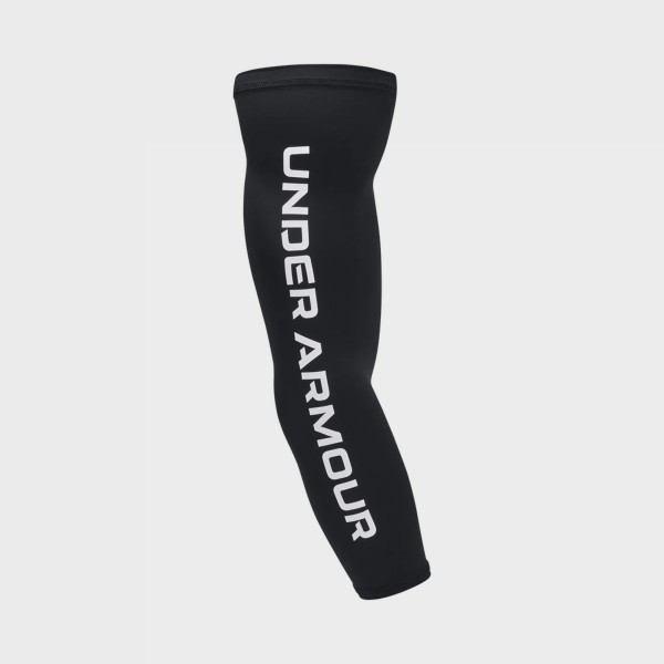 Under Armour Complete Arm Lightweight Logo Ενα Μανικι Συμπιεσης Μαυρο