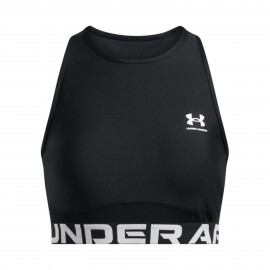Under Armour Heatgear Baselayer Rib Tank Top Γυναικειο Μπουστακι Μαυρο