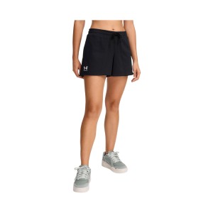 Under Armour Rival Terry Logo Γυναικειο Σορτσακι Μαυρο