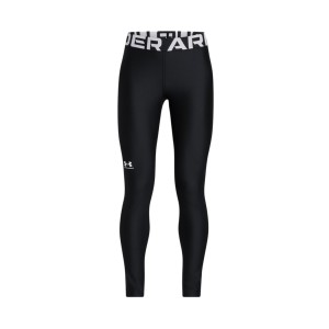 Under Armour Heat Gear Training Logo Εφηβικο Κολαν Μαυρο
