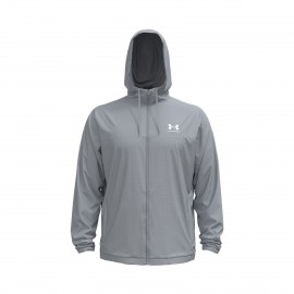 Under Armour Rival Woven Windbraker Hooded Ανδρικο Αντιανεμικο Γκρι