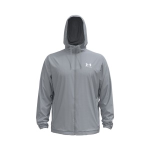 Under Armour Rival Woven Windbraker Hooded Ανδρικο Αντιανεμικο Γκρι