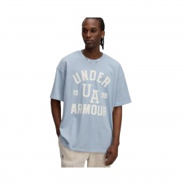 Under Armour Heavyweight Varsity OS Graphics Ανδρικη Μπλουζα Μπλε