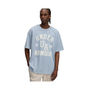 Under Armour Heavyweight Varsity OS Graphics Ανδρικη Μπλουζα Μπλε