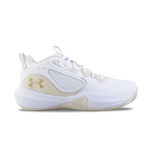 Under Armour LockDown 6 Mid Ανδρικο Παπουτσι Λευκο - Εκρου