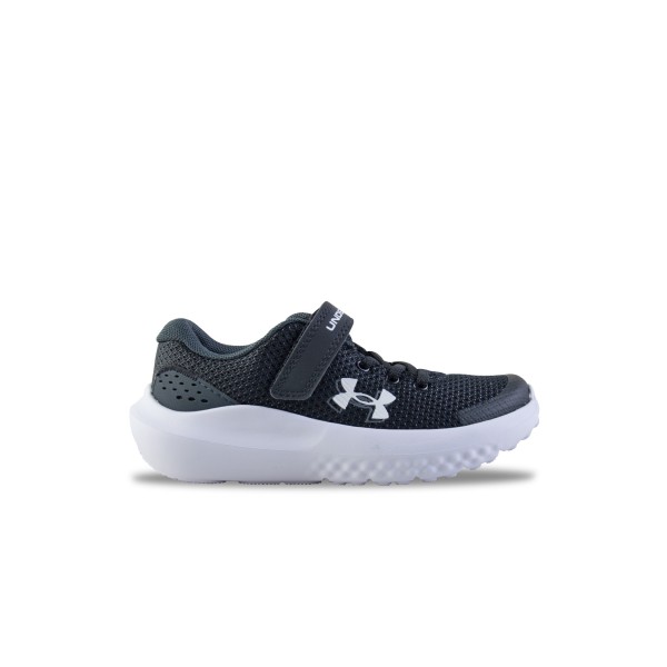 Under Armour Surge 4 Running Low Παιδικο Παπουτσι Μαυρο - Λευκο