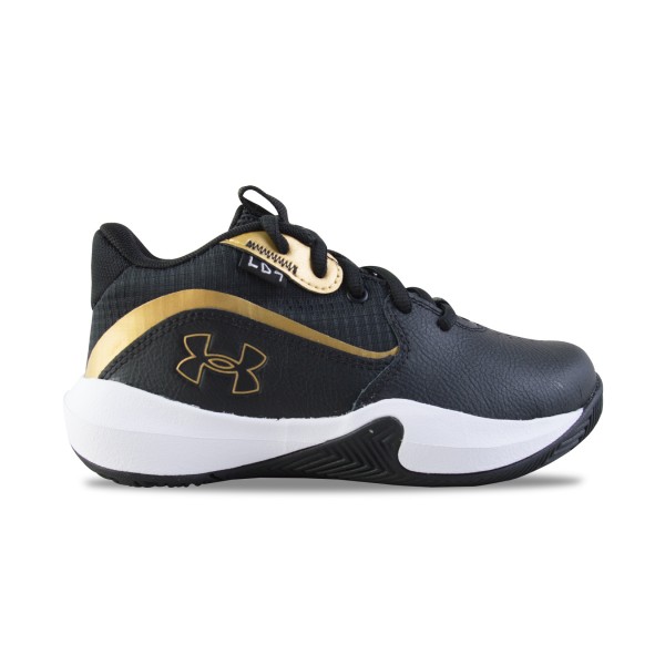 Under Armour LockDown 7 Mid Basket Ανδρικο Παπουτσι Μαυρο - Χρυσο