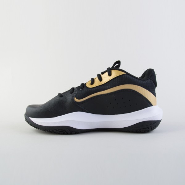 Under Armour LockDown 7 Mid Basket Ανδρικο Παπουτσι Μαυρο - Χρυσο