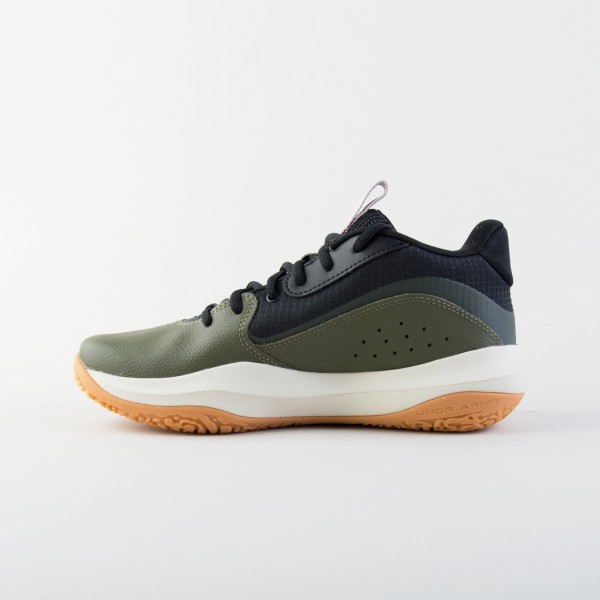 Under Armour LockDown 7 Mid Basket Ανδρικο Παπουτσι Χακι - Μαυρο