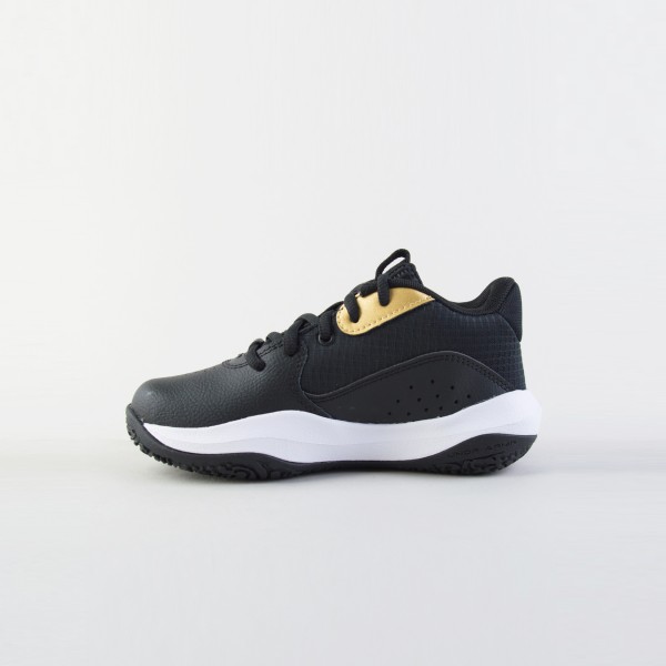 Under Armour LockDown 7 Basket Low Mid Παιδικο Παπουτσι Μαυρο - Χρυσο