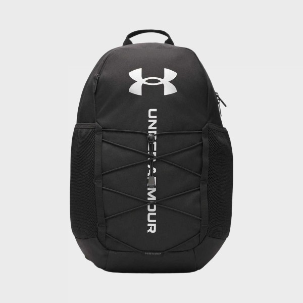 Under Armour Hustle 6.0 Sport 26 Λιτρα Unisex Σακιδιο Πλατης Μαυρο - Ασημι