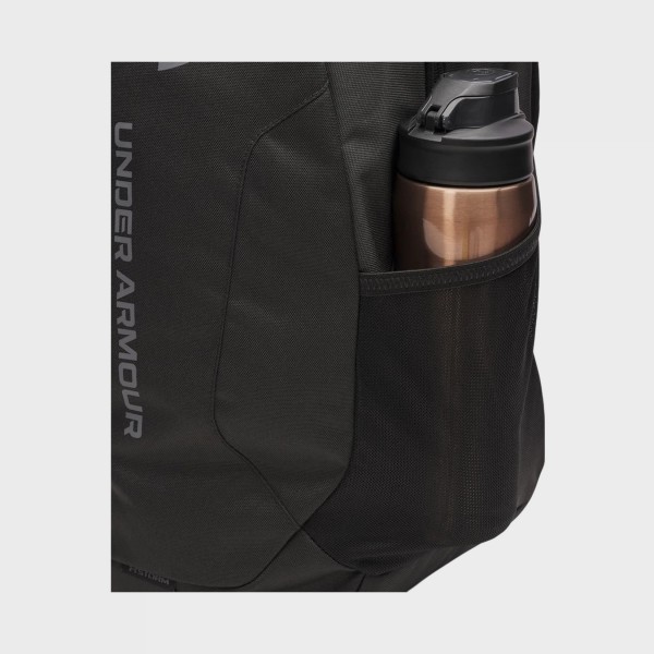 Under Armour Hustle 26 Λιτρα Unisex Σακιδιο Πλατης Unisex Μαυρο - Γκρι