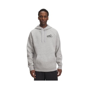 Under Armour Rival Fleece HBR Graphic Back Hooded Ανδρικη Φουτερ Γκρι