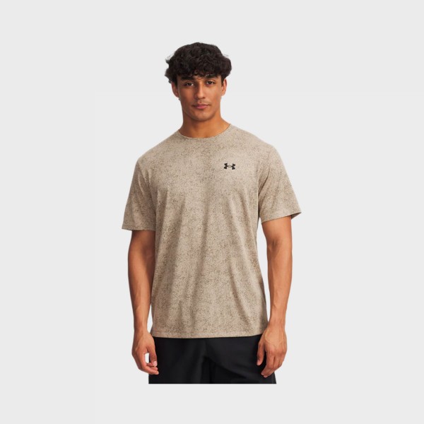 Under Armour Tech Novelty Training Ανδρικη Μπλουζα Μπεζ