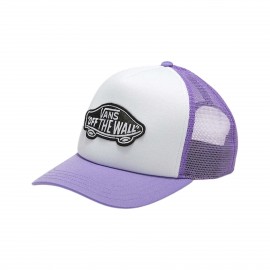 Vans Off The Wall Classic Patch Curved Unisex Καπελο Λιλα - Λευκο