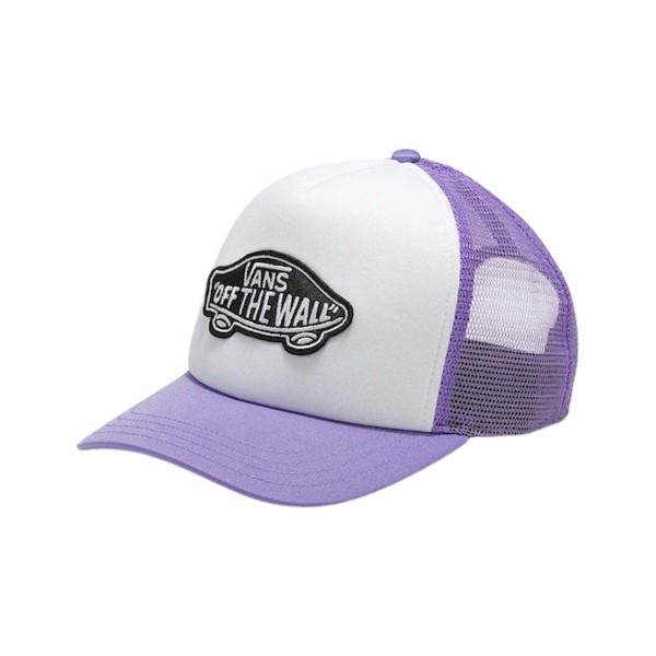 Vans Off The Wall Classic Patch Curved Unisex Καπελο Λιλα - Λευκο