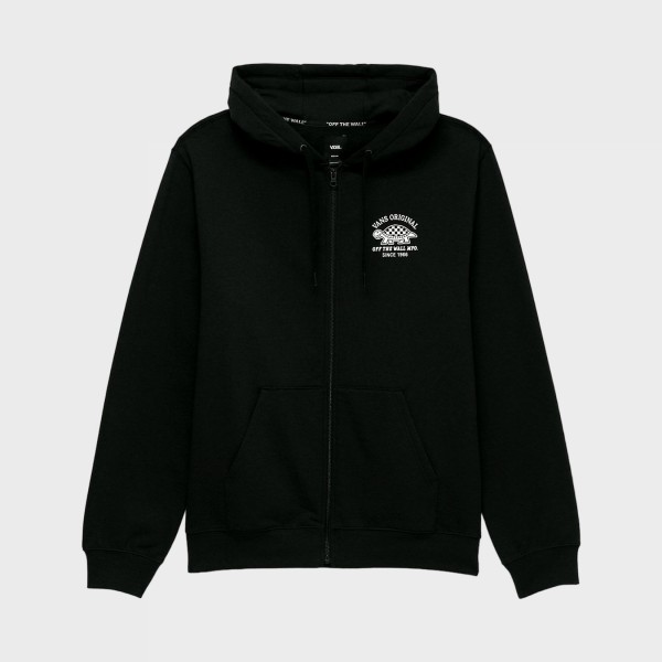 Vans Off The Wall Speed Racer Hooded Graphic Ανδρικη Ζακετα Μαυρη
