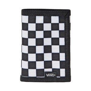 Vans Off The Wall Slipped Velchro Chess Unisex Πορτοφολι Μαυρο - Λευκο