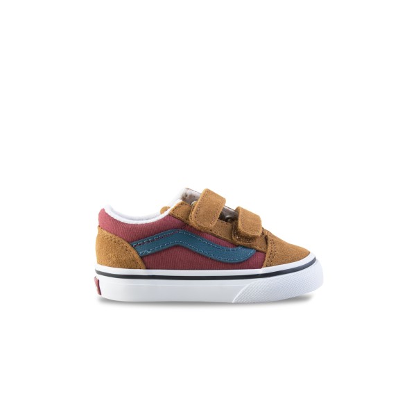 Vans Old Skool V Color Βρεφικο Παπουτσι Καφε - Μπορντο