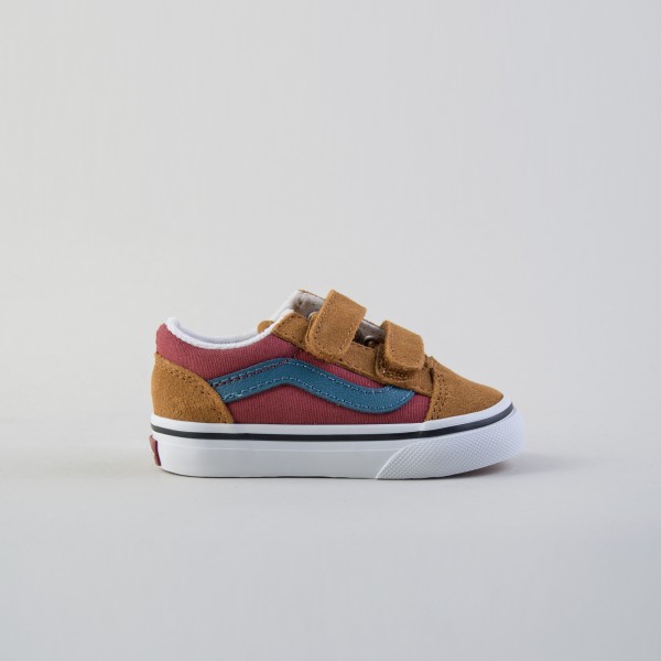 Vans Old Skool V Color Βρεφικο Παπουτσι Καφε - Μπορντο