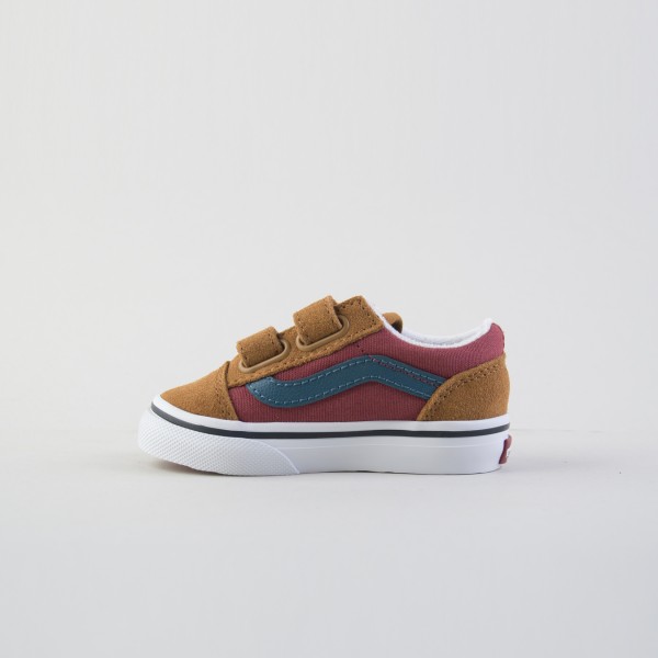 Vans Old Skool V Color Βρεφικο Παπουτσι Καφε - Μπορντο