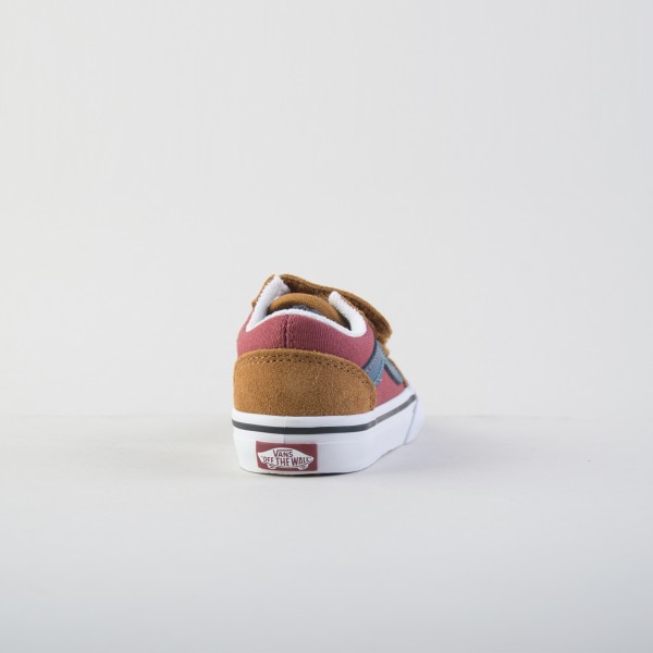 Vans Old Skool V Color Βρεφικο Παπουτσι Καφε - Μπορντο