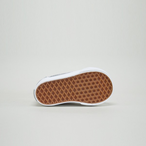 Vans Off The Wall Old Skool V Luna Shine Βρεφικο Παπουτσι Ασημι